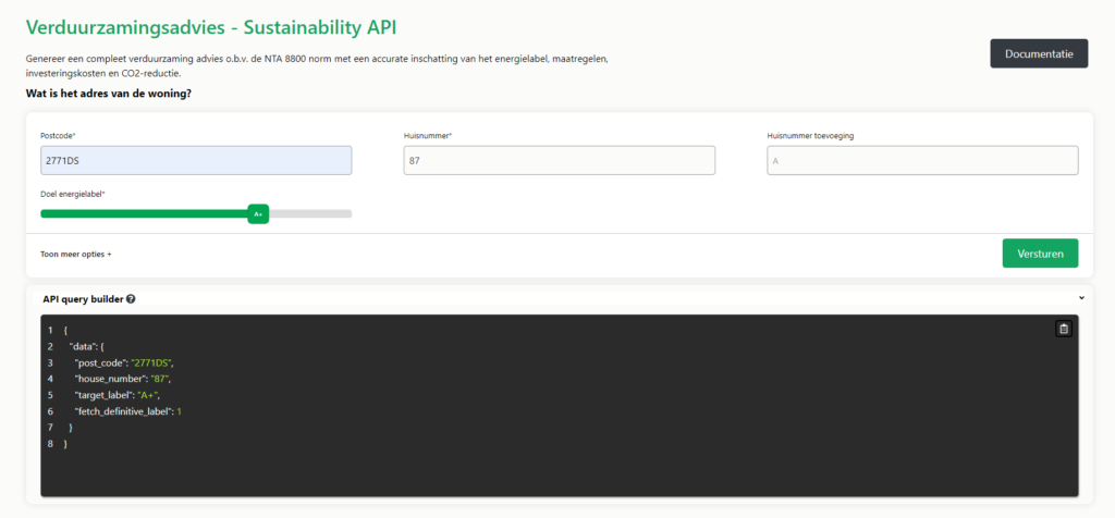 Ons Platform heeft nu een API query builder voor nóg eenvoudiger ontwikkelen met de API’s van Altum AI