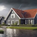 house in storm