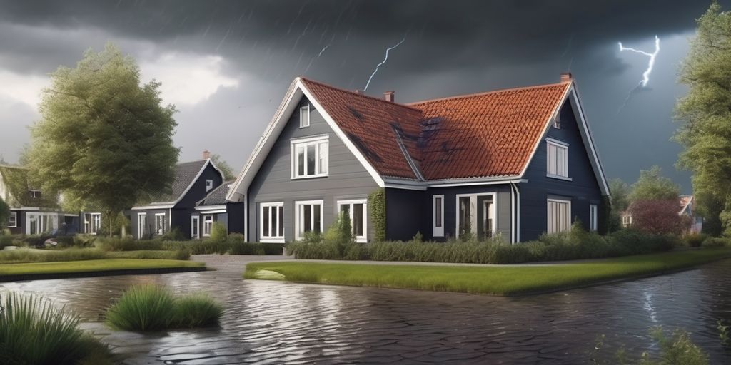 house in storm
